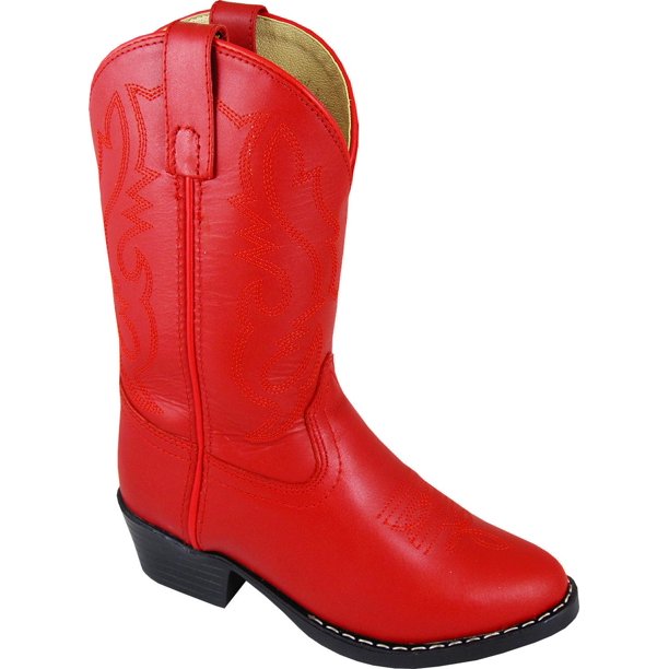 Smoky Mountain Toddler Denver Red Leather Western Boots