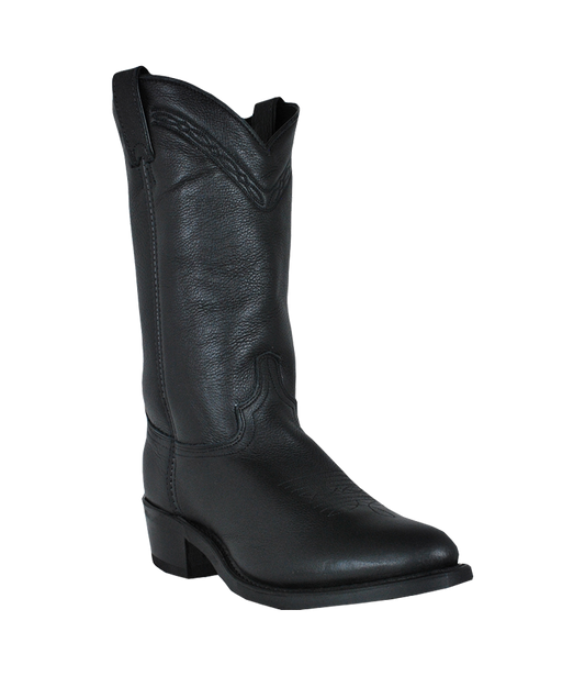 Abilene Men's Boots - Black Cowhide Round Toe