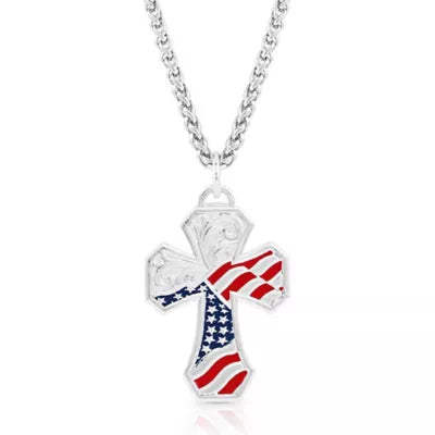 Montana Silversmiths American Made Patriotic Cross