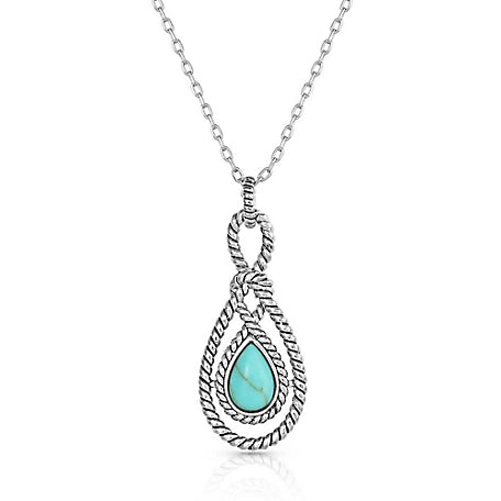 Montana Silversmith Bowline Knott Turquoise Necklace