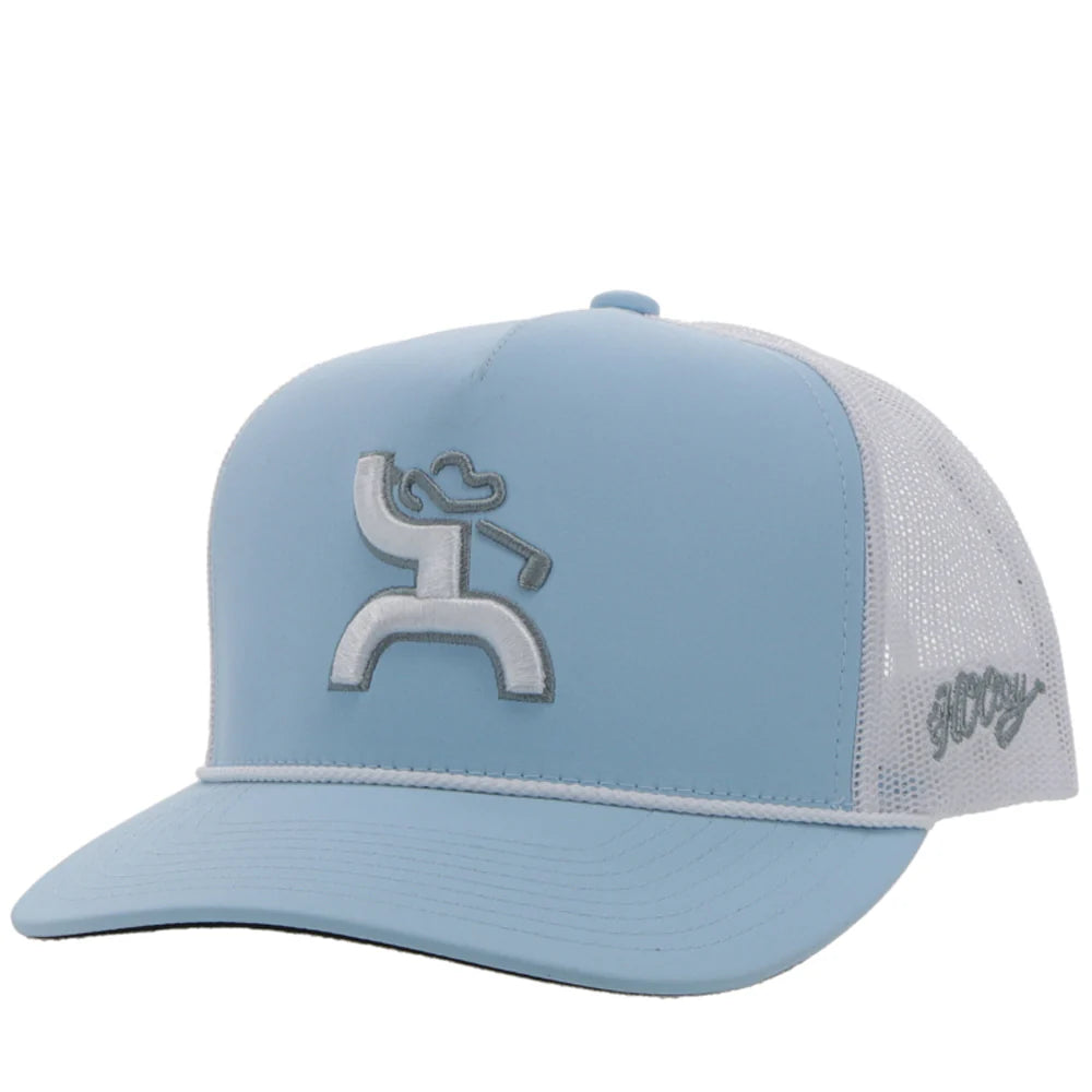 Hooey Ball Cap Cowboy Golf Light Blue and White