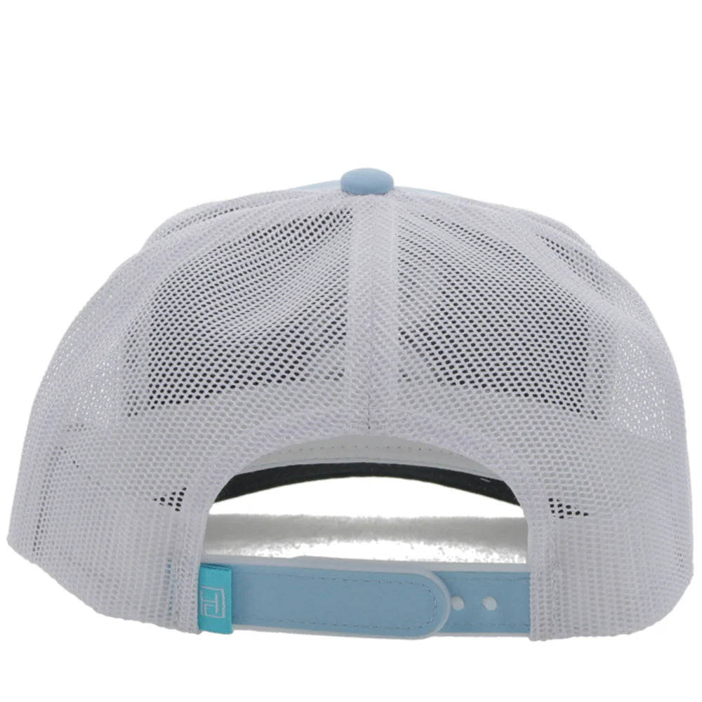 Hooey Ball Cap Cowboy Golf Light Blue and White