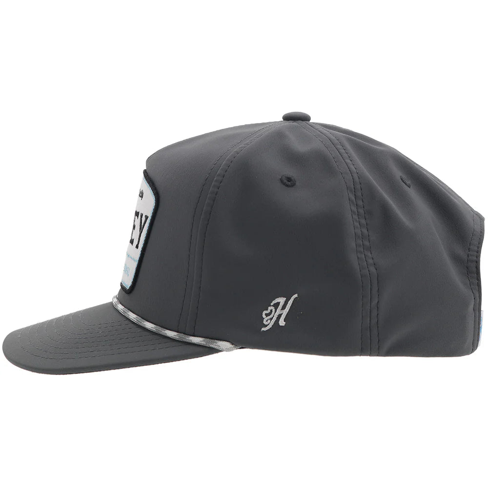 Hooey Ball Cap "Trip" Hooey Hat Grey with Grey, White and Blue Patch