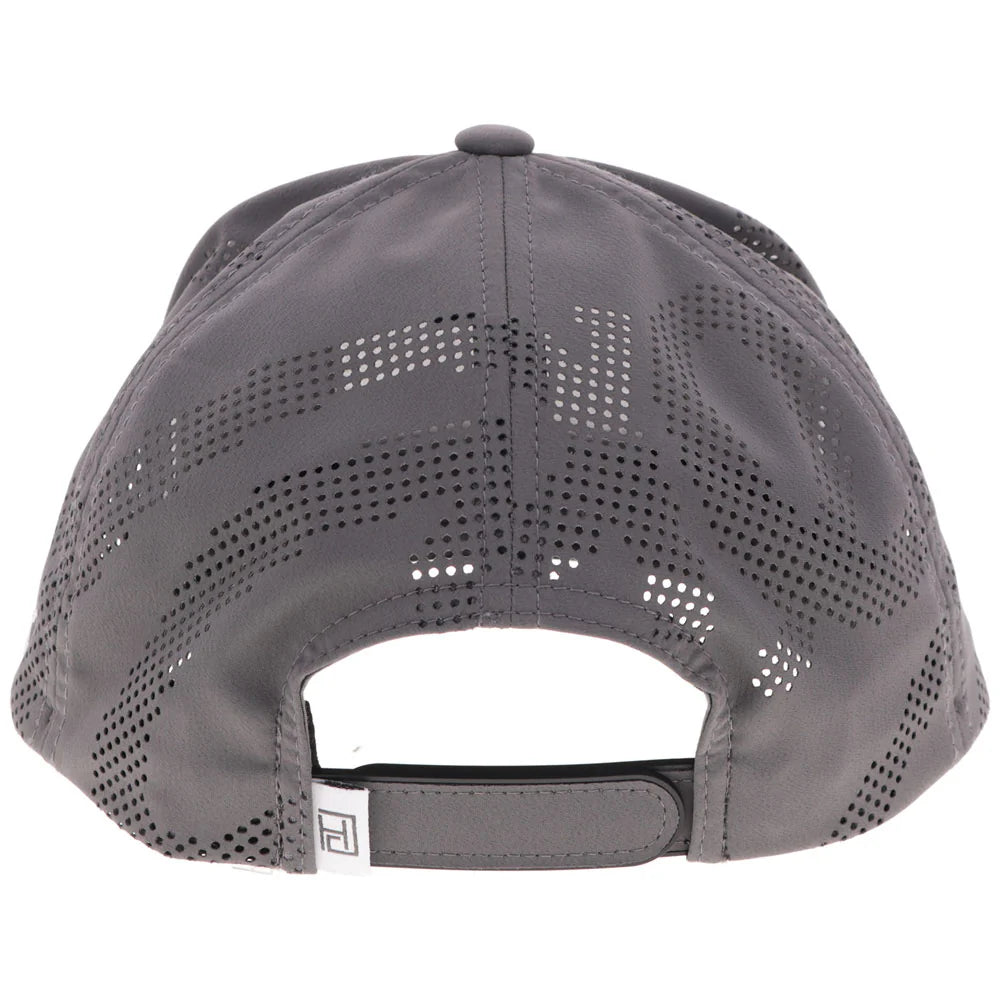 Hooey Ball Cap "Noonan" Cowboy Golf Hat Grey with Black and White Patch