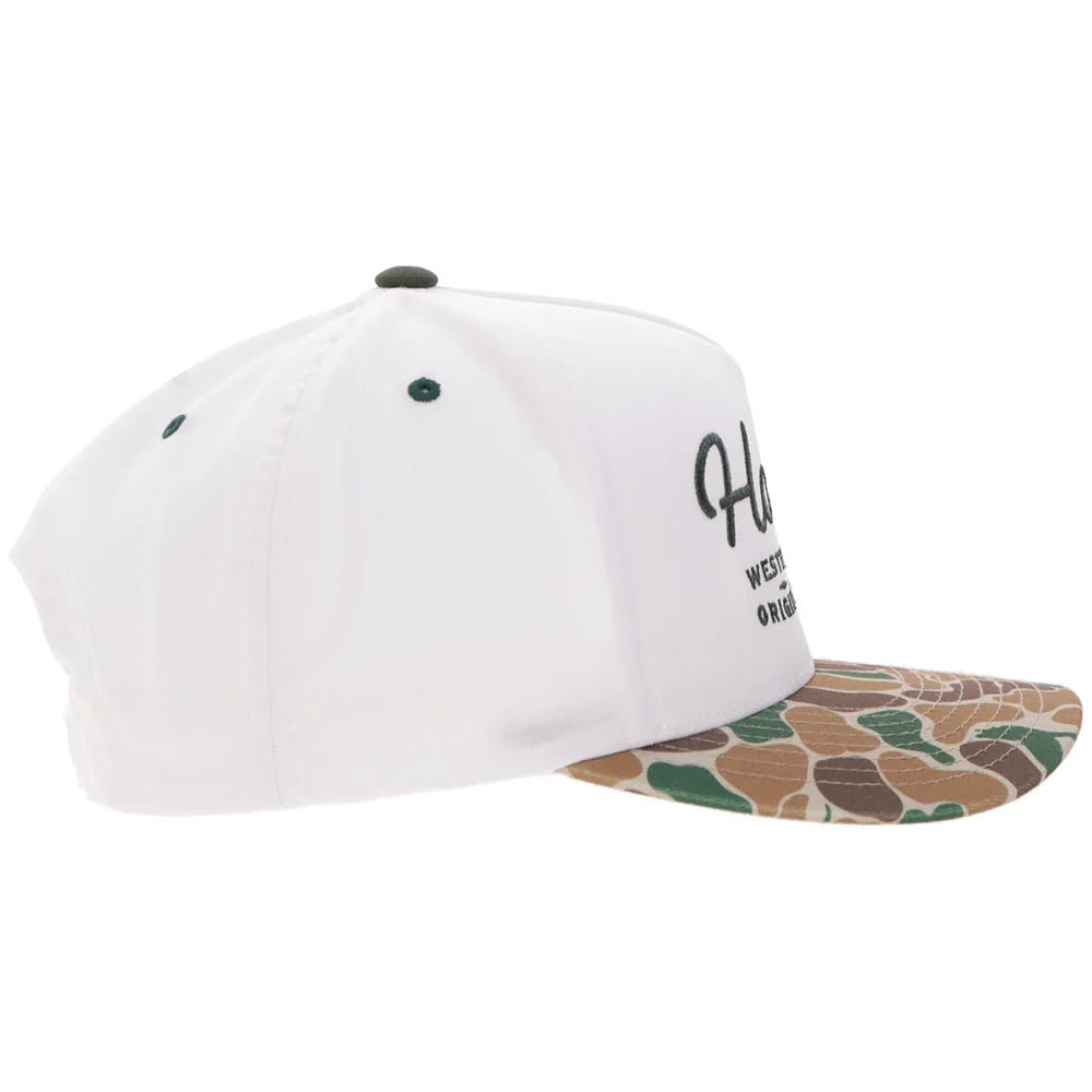 Hooey Ball Cap "OG" White and Camo