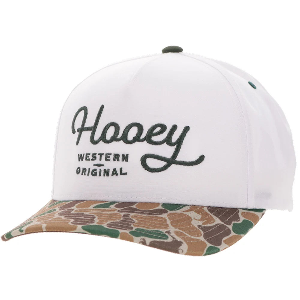 Hooey Ball Cap "OG" White and Camo