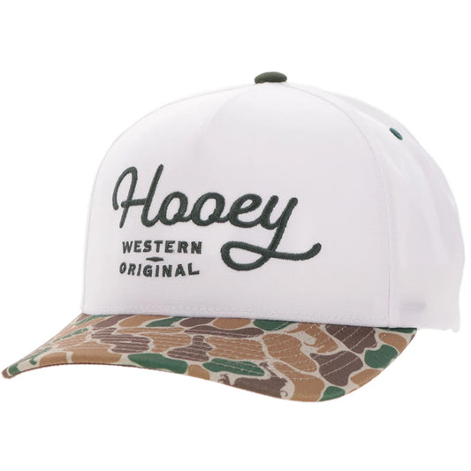 Hooey Ball Cap "OG" White and Camo