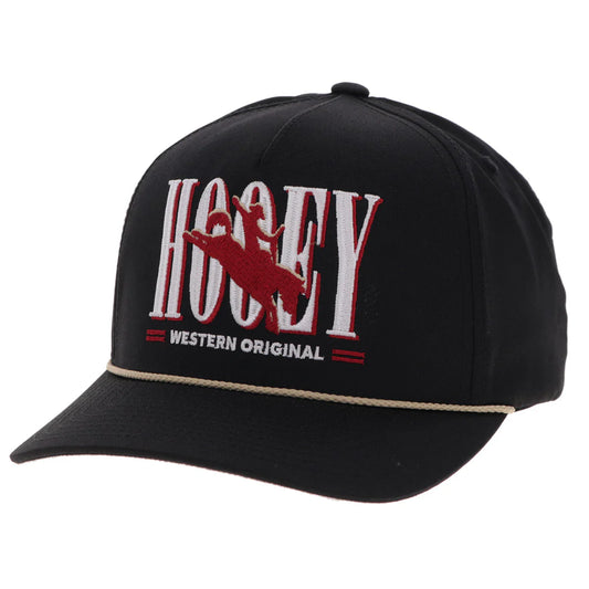 Hooey Ball Cap "Wild Ride" Black with Hooey Embroidered Logo