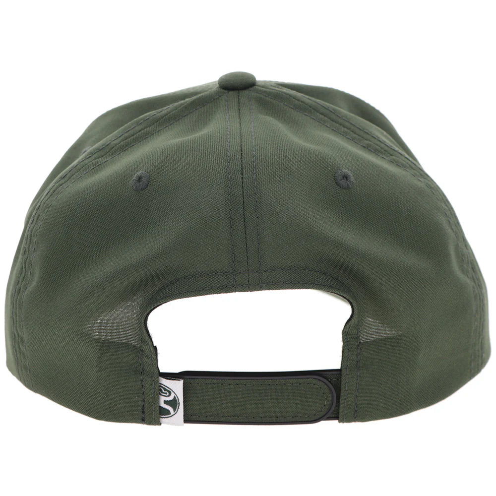 Hooey Ball Cap "Mark Out" Green with White Stitching