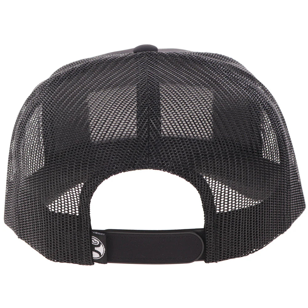 Hooey Ball Cap "Rank Stock Rodeo Company" Black with Black and White Patch