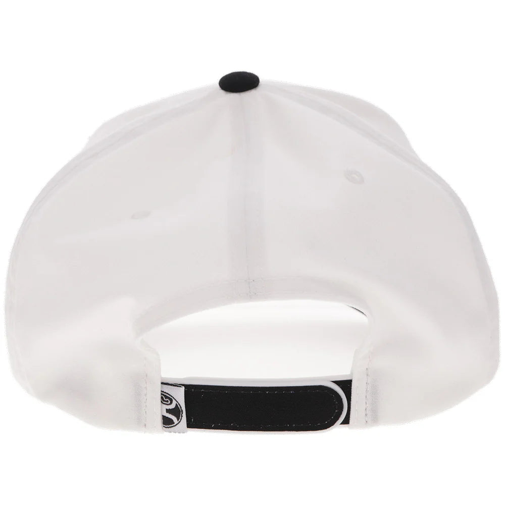 Hooey Ball Cap "Wild Ride" Hat White and Black with Hooey Embroidered Logo