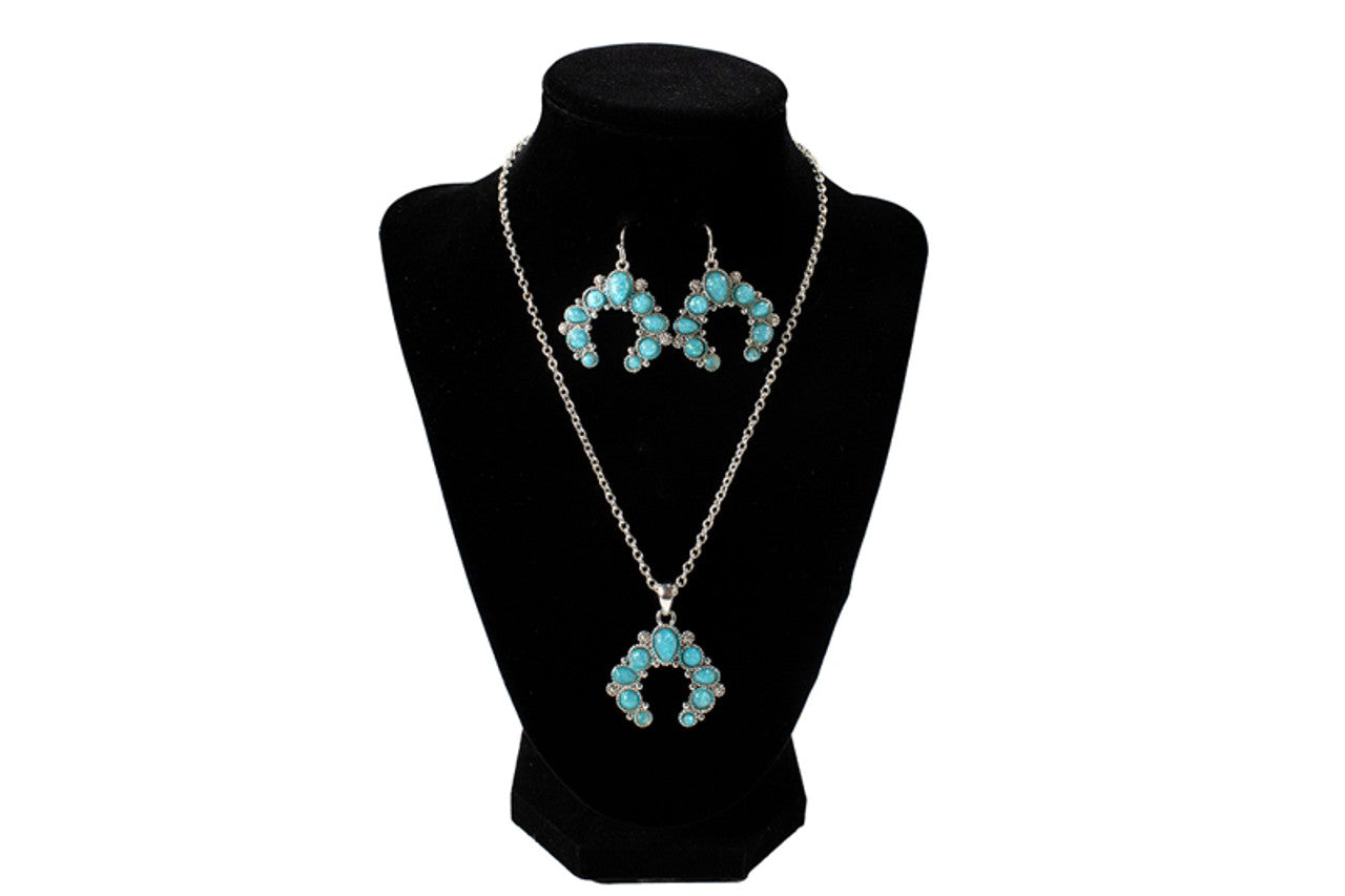 Blazin Roxx Glitter Turquoise Jewelry Set