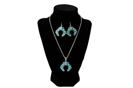 Blazin Roxx Glitter Turquoise Jewelry Set