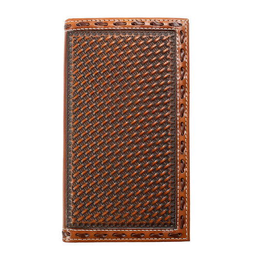 3D Belt Basket Weave Rodeo Wallet