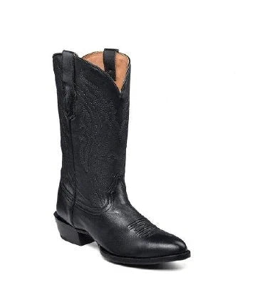 Corral Men's Boots Black Embroidery J Toe