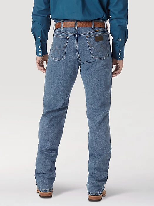 Wrangler Men's Advanced Comfort Cowboy Cut Stone Bleach