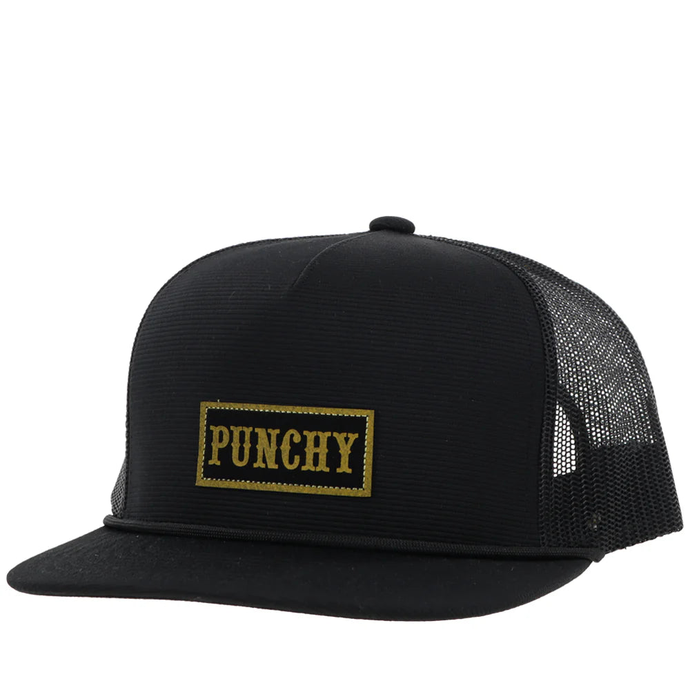 Hooey Ball Cap -  Punchy Black with Gold Patch