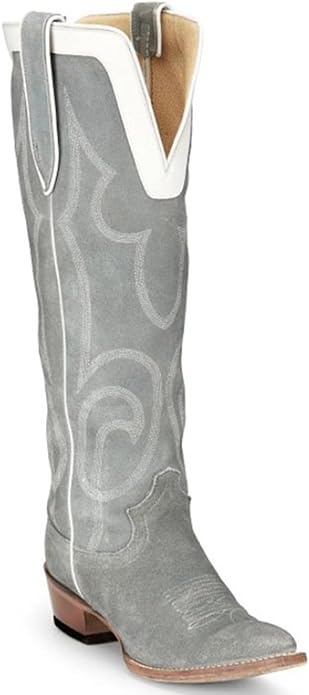 Justin Women's Grey Suede Knee High Boots