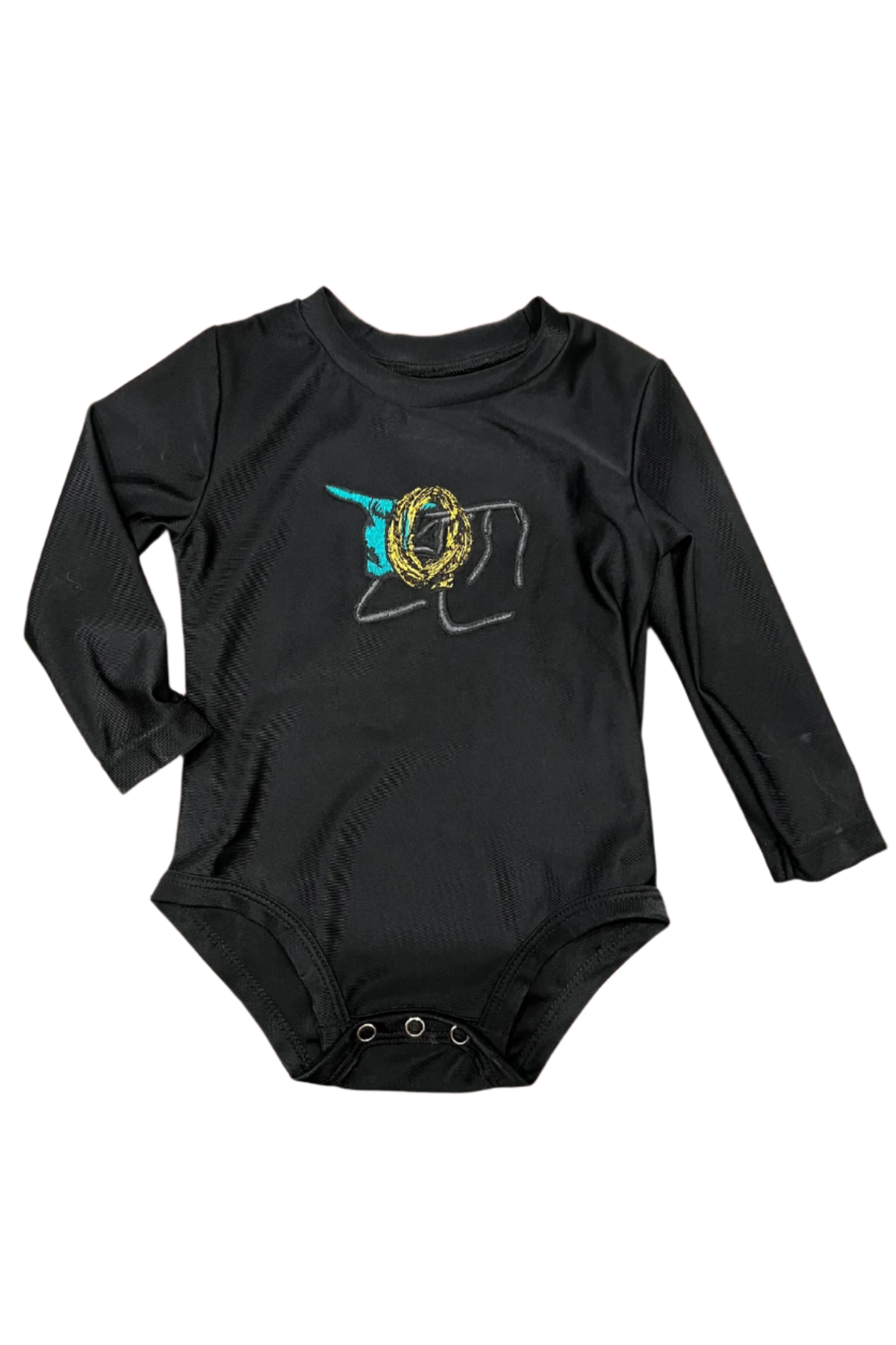 2 Fly Co. Baby Clothes - Black Rope The Neon Lights Onsie