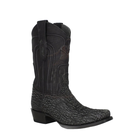 Los Altos Men's Boots - Tiburon Rustic Shark Black Boot