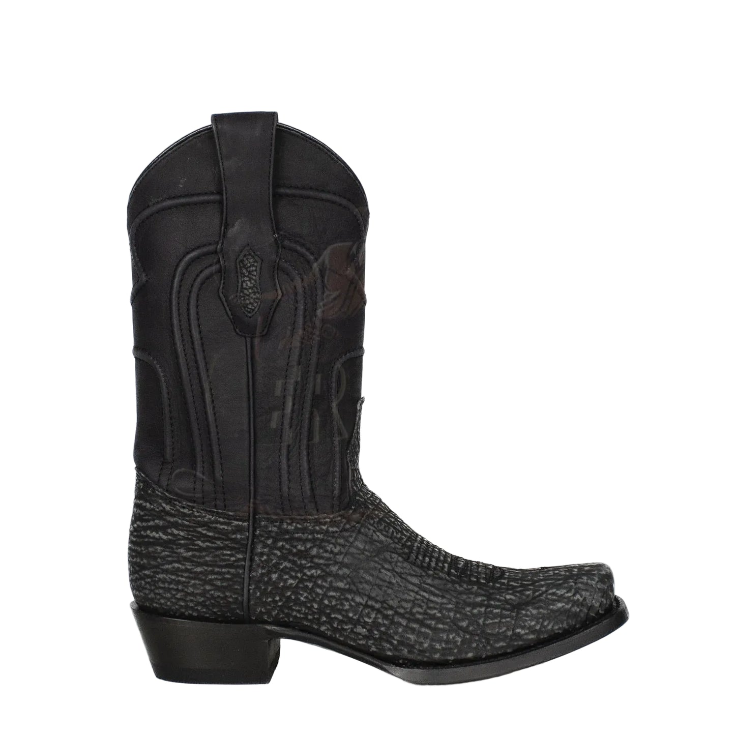 Los Altos Men's Boots - Tiburon Rustic Shark Black Boot