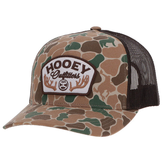 Hooey Ball Cap "Outfitters" Brown Camo with Patch