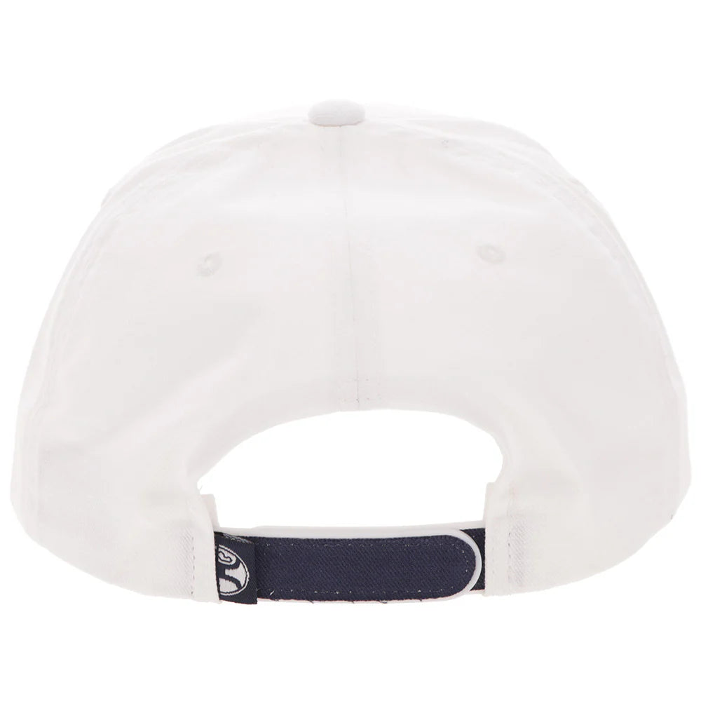 Hooey Ball Cap "Decoy" White with Navy Blue Embroidered Logo