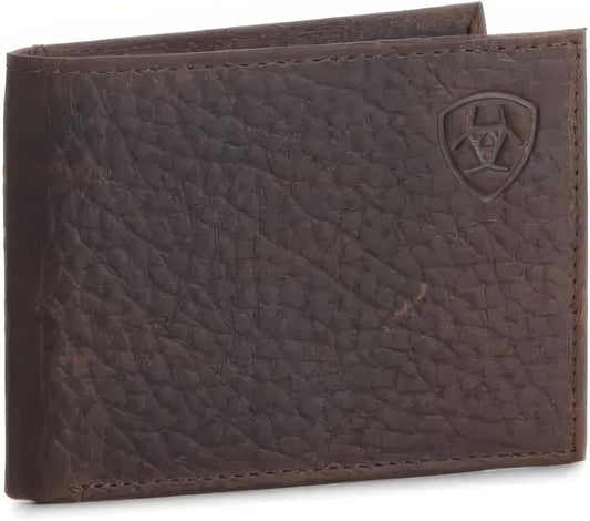 Ariat Men’s Bifold Wallet – Bifold Shield Logo Brown