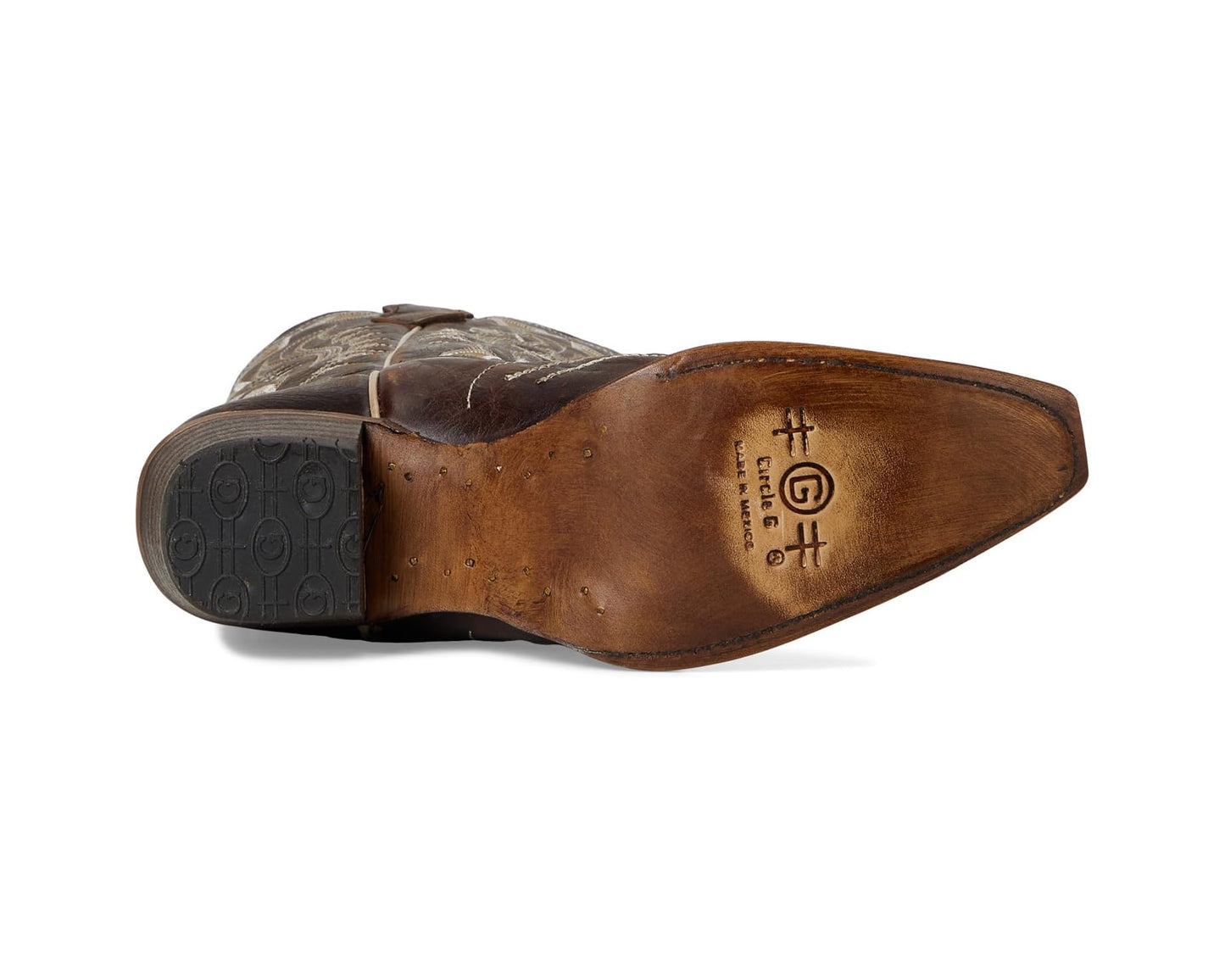 Corral Boots Women's Chocolate Laser and Embroidery Snip Toe Boots