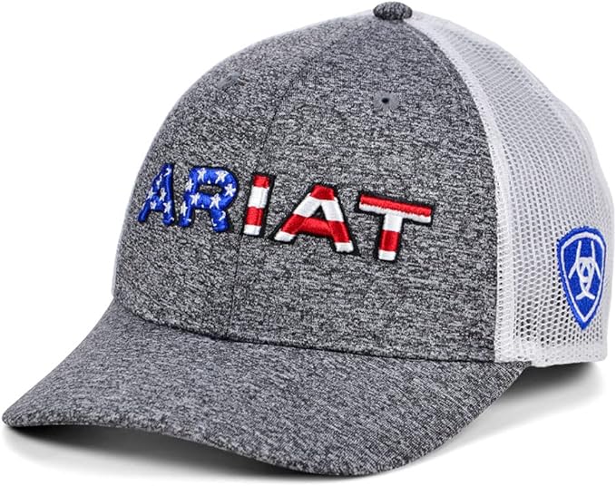 Ariat Youth Patriotic Label Logo Cap Gray