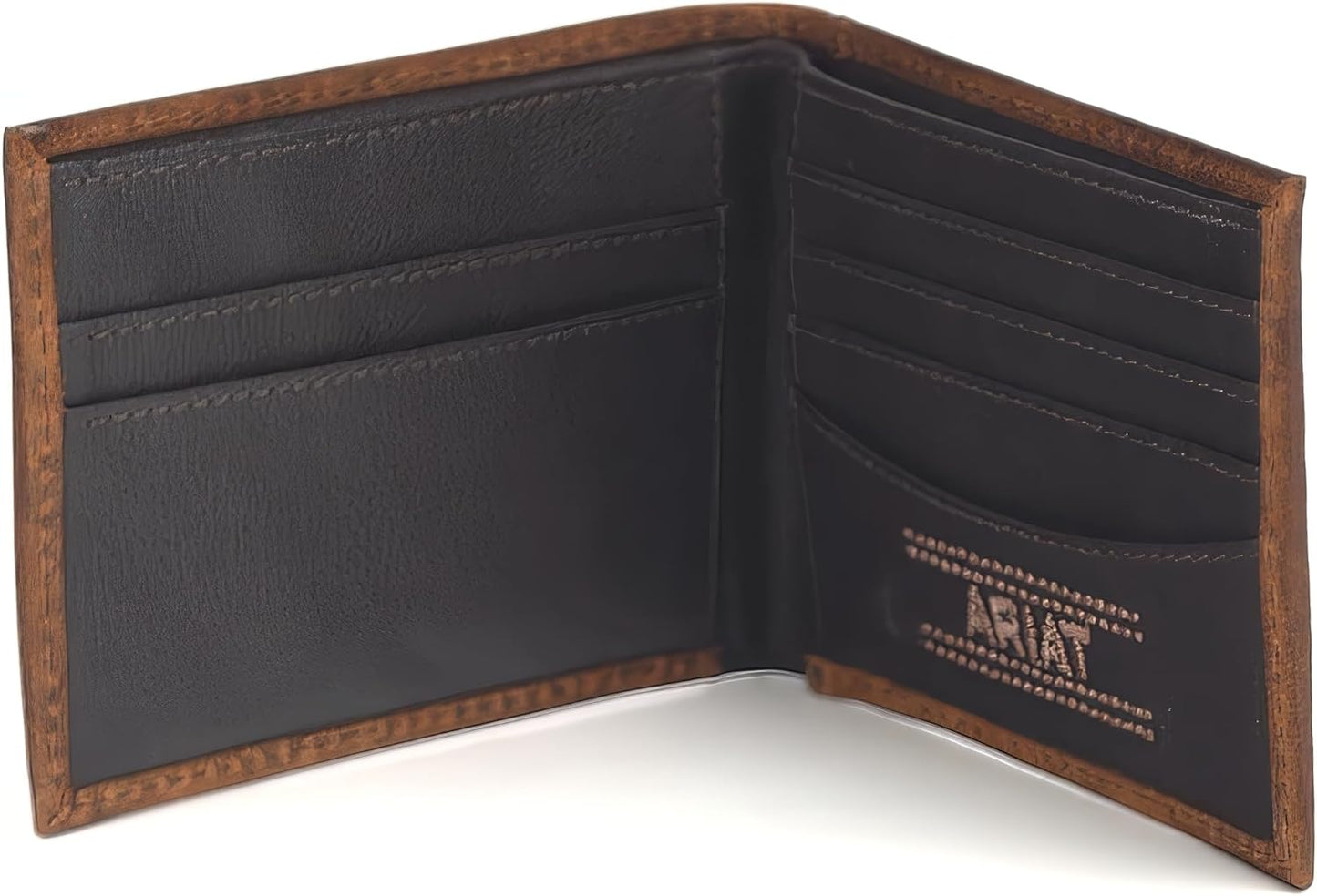 Ariat Men’s Bifold Wallet – Bifold Shield Logo Brown