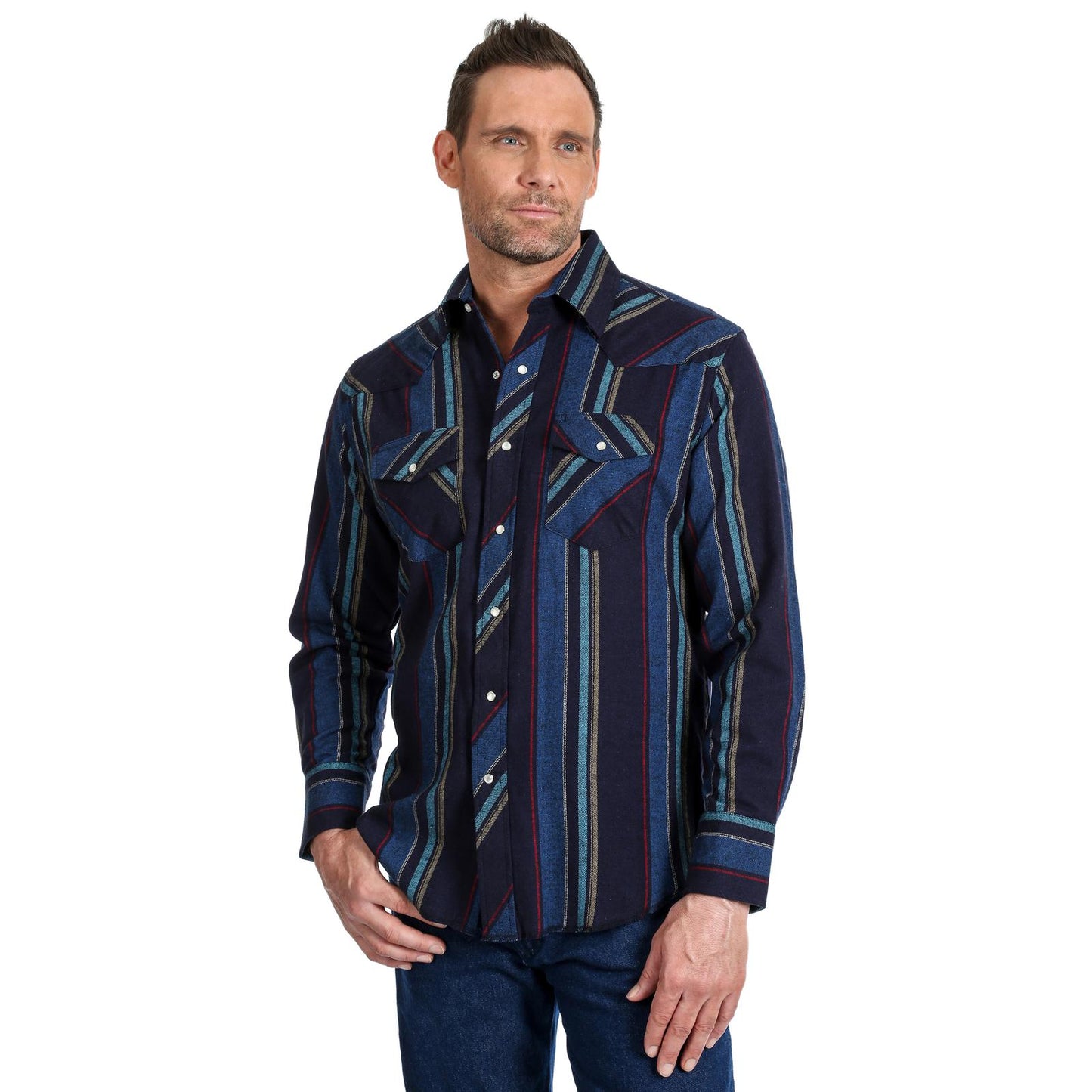 Wrangler Men's Long Sleeve Flannel Shirt