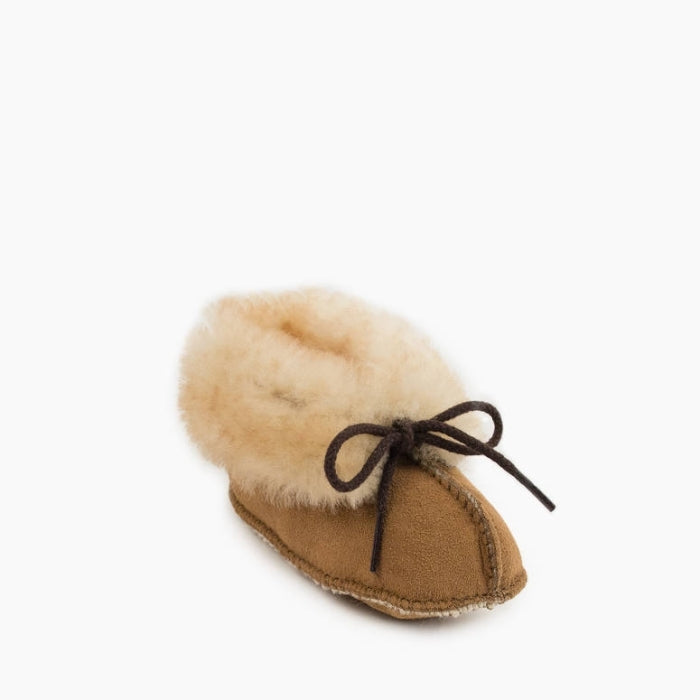 Minnetonka Infant's Sheepskin Bootie Golden Tan