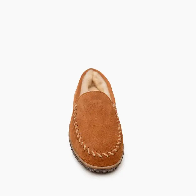 Minnetonka Men's Slippers - Sheepskin Tobie Brown