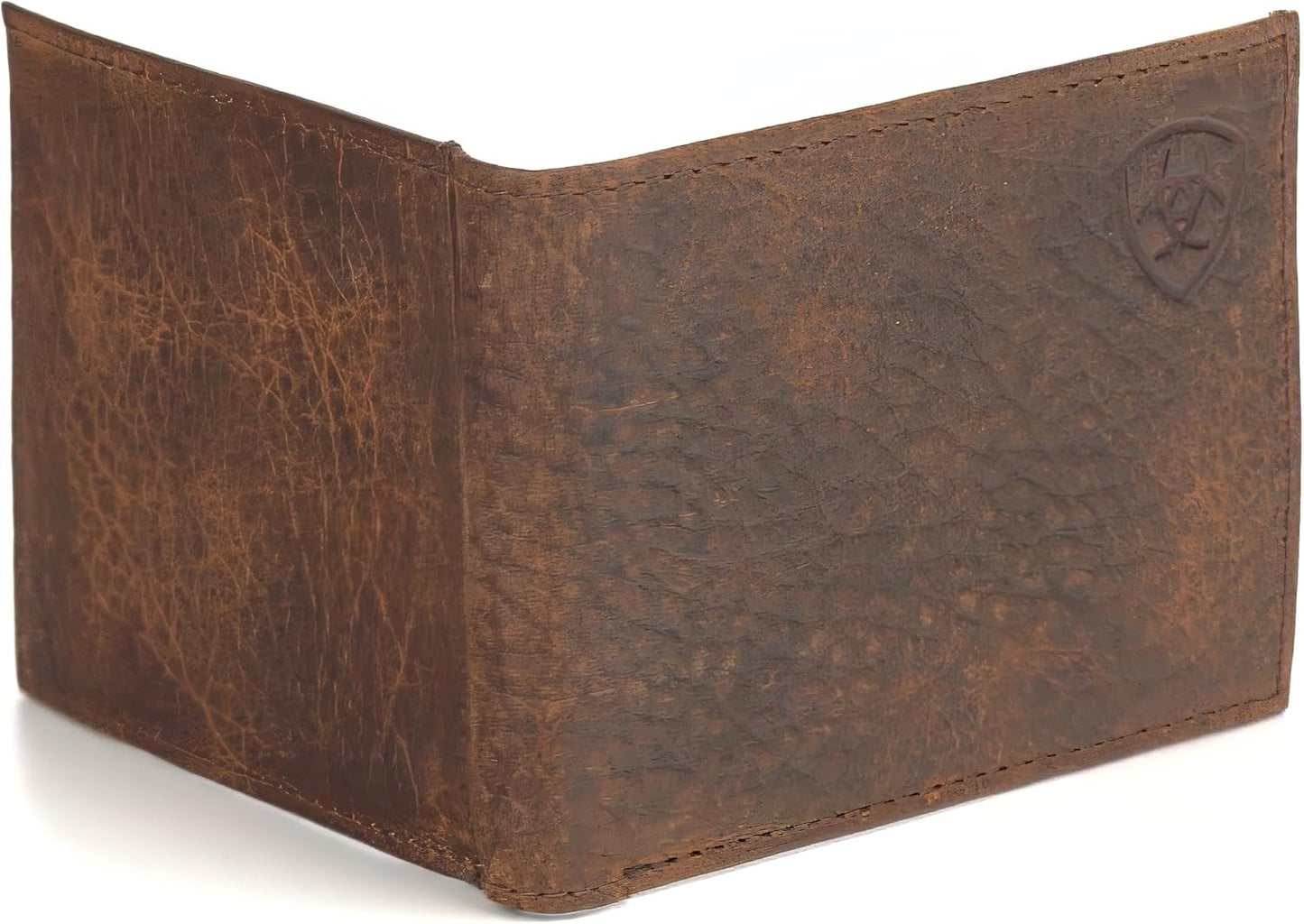 Ariat Men’s Bifold Wallet – Bifold Shield Logo Brown