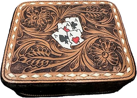 Challenger Western Tooled Jewelry Travel Case Box