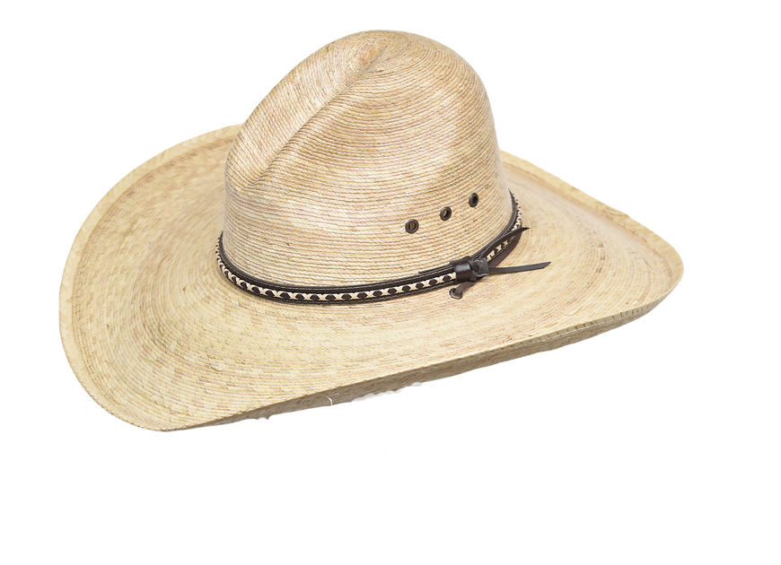 Lone Star Gus Palm Leaf Hat with Stampede String