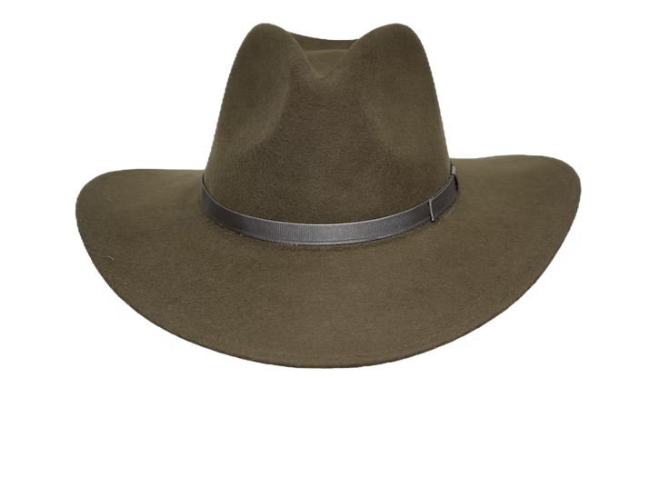 Hat Biz Jones Felt Hat Olive Crushable Tycoon