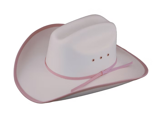 Lone Star Youth Rosamund Cheyenne with Pink Bound Edge Hat