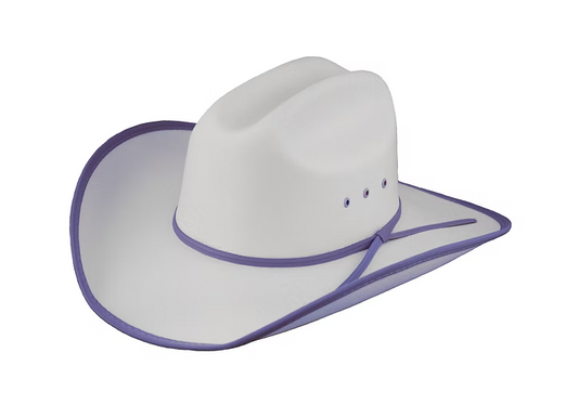 Lone Star Youth Elsie Cheyenne with Lilac Bound Edge Hat