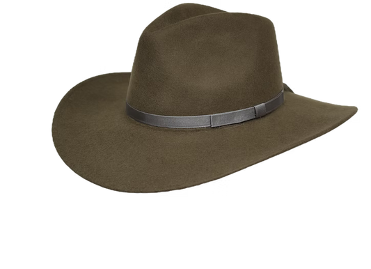 Hat Biz Jones Felt Hat Olive Crushable Tycoon
