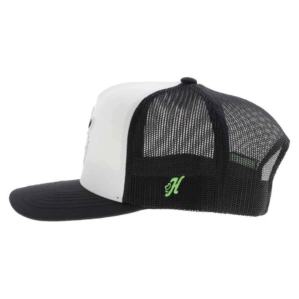 Hooey Ball Cap "Austin Gamblers" Hat White and Black with Black and White Logo Patch