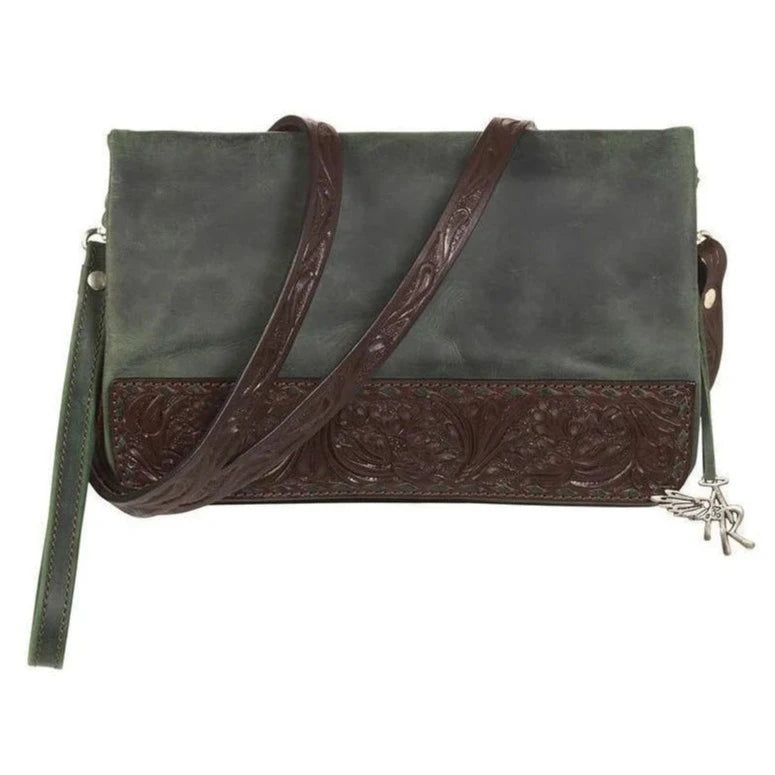 Angel Ranch Western Handbag Floral Tab Magnet Emerald – Diamond W ...