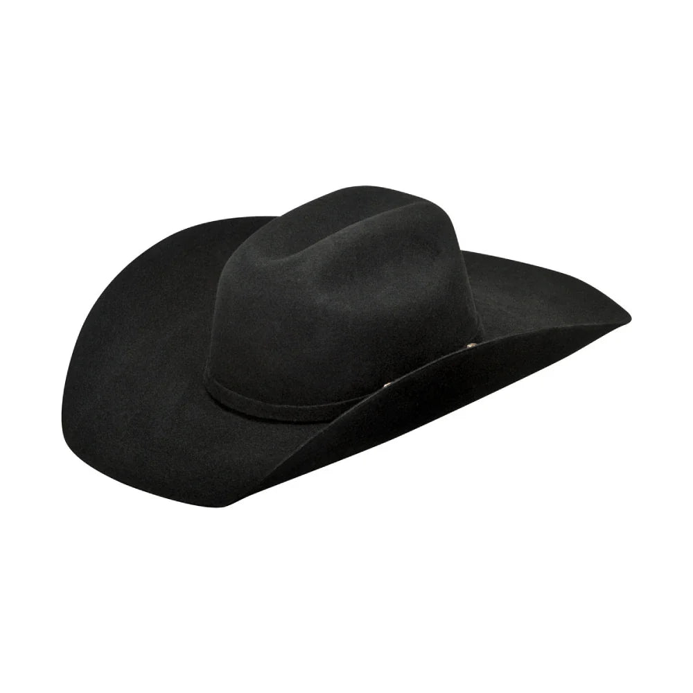 Ariat Kid's Felt Cowboy Hat - Black Cattleman Crown