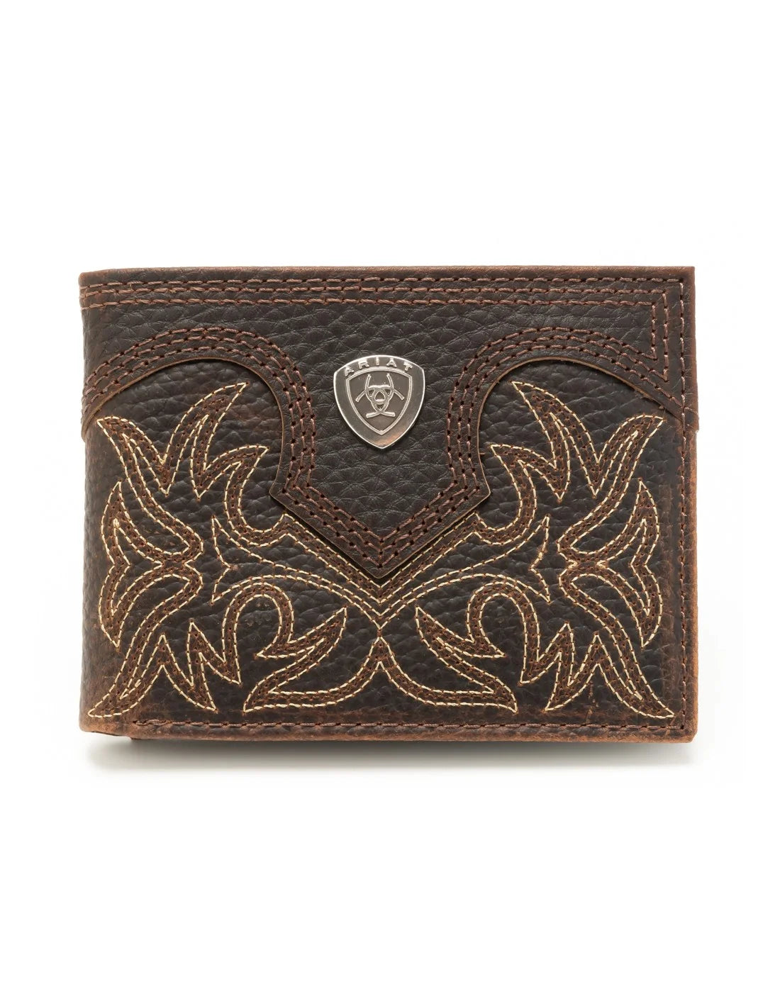 Ariat Bifold Boot Stitch Leather Wallet