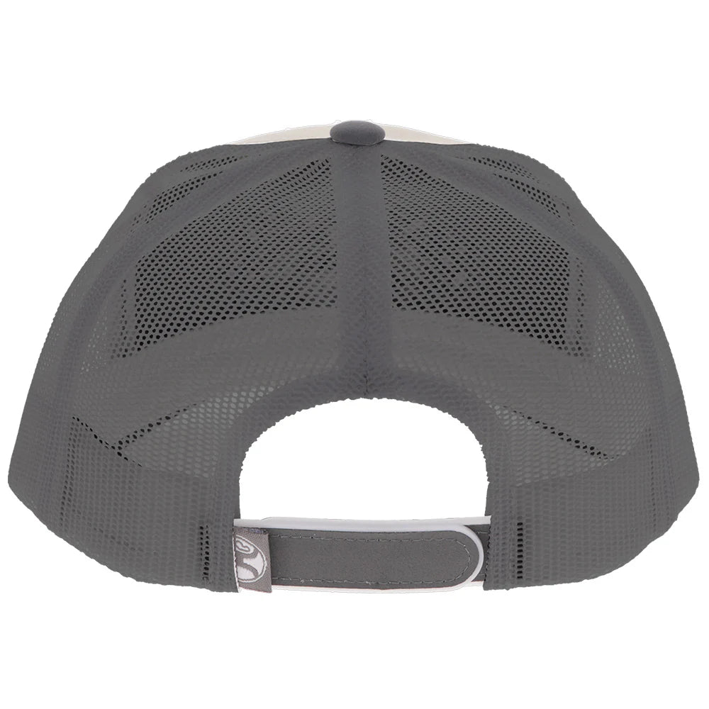 Hooey Ball Cap Bad Company Cream and Grey with Embroidered Logo