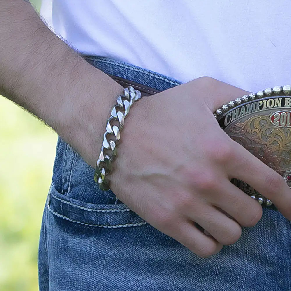 Montana Silversmiths Cuban Link Chain Bracelet