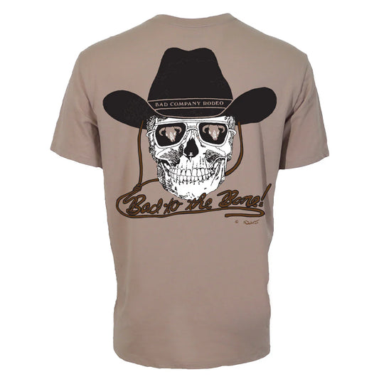 Hooey Men's Bad Company T-Shirt Tan with Black and White Logo