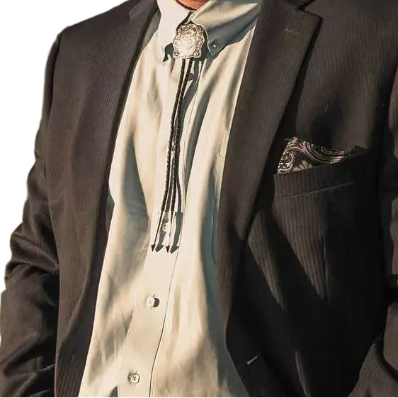 Montana Silversmith Scalloped Square Bolo Tie