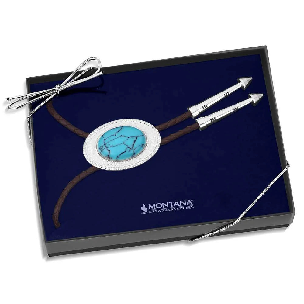 Montana Silversmith The Outlaw Turquoise Bolo Tie
